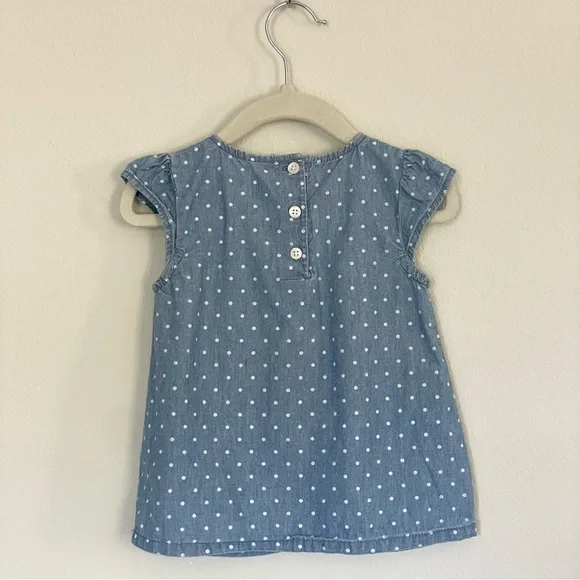 Carter's Blue Polka Dot Blouse for Girls - Picture 3 of 6
